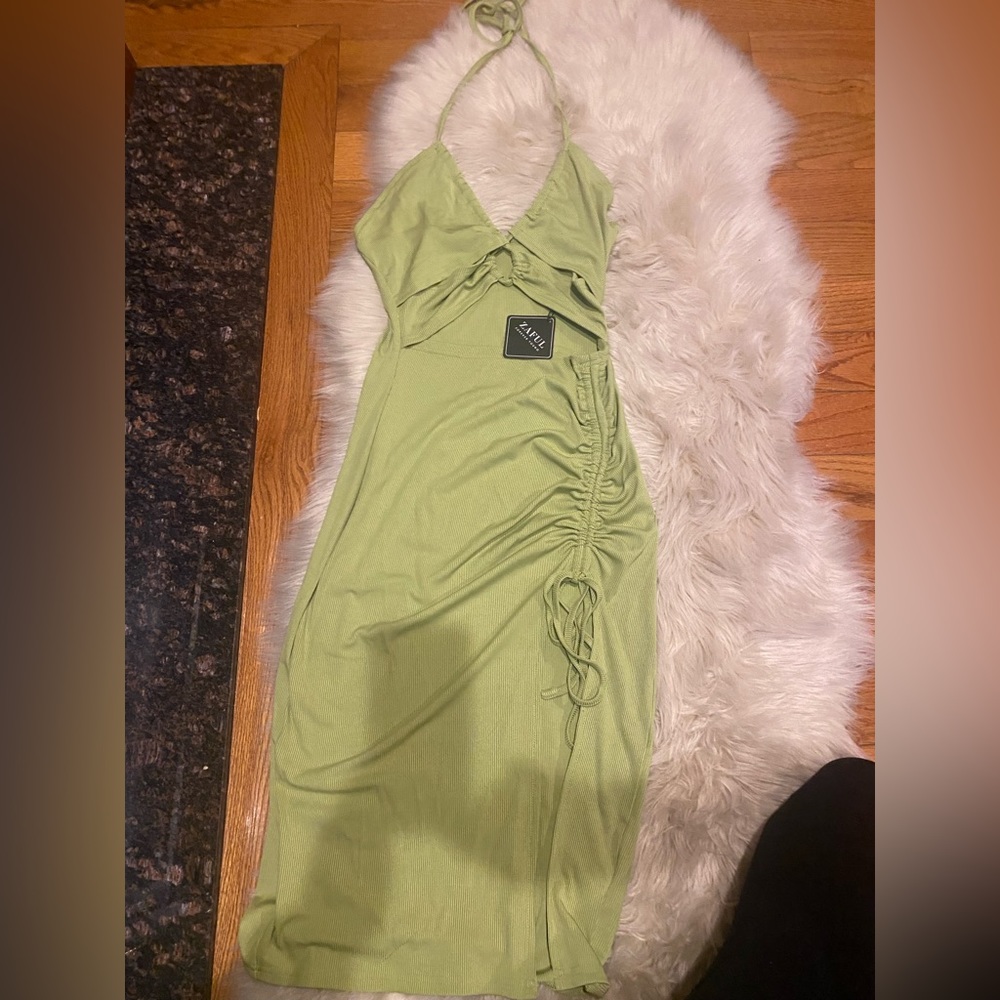 Lime green dress